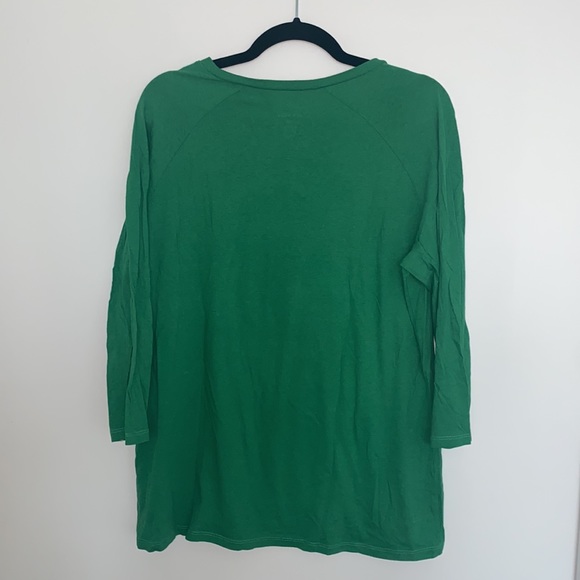 Vintage Old Navy Meet Me Under The Mistletoe Green Long Sleeve - Picture 5 of 5